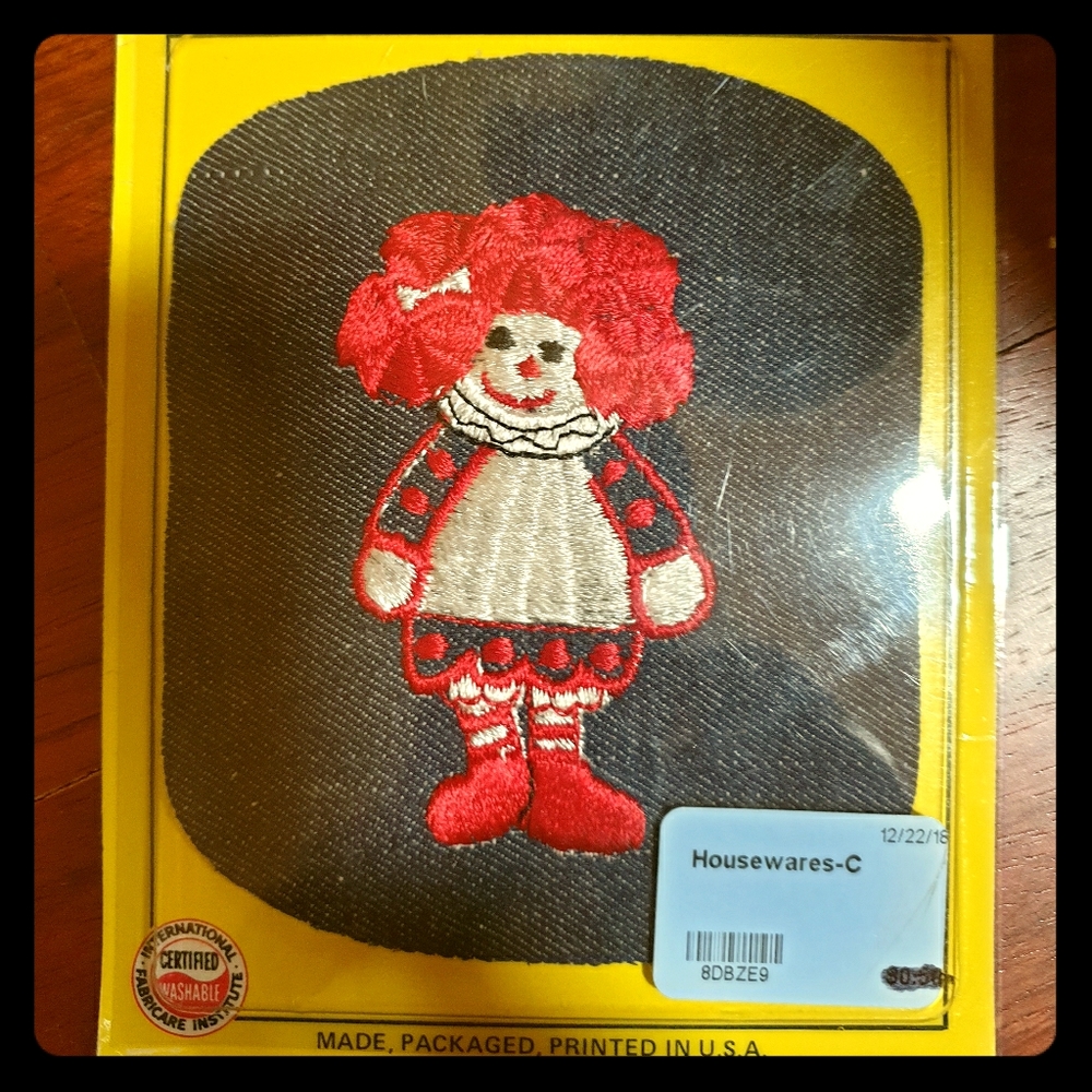 Raggedy Ann Vintage Patch